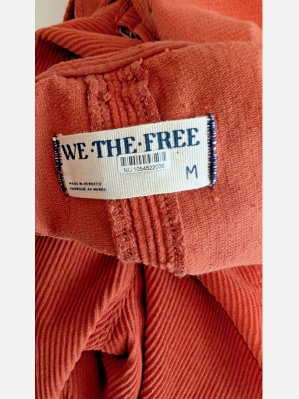 FREE PEOPLE / We The Free High Roller Corduroy Jumpsuit Overalls Sz Med - Picture 3 of 3